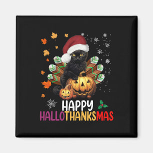 Aimant Halloween Chat Noir Halloween Hallothanksmas Joyeu
