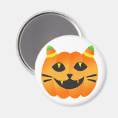 Aimant Halloween Chat-o'-Lanterne (Recto/Verso)