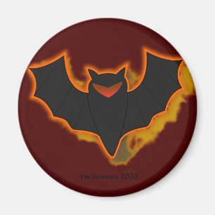 Aimant Halloween Chauve-Souris Effrayante Thème