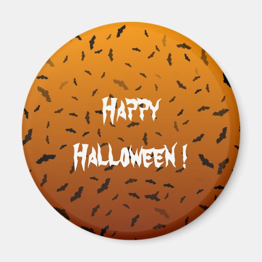 Aimant Halloween - chauves-souris (Devant)