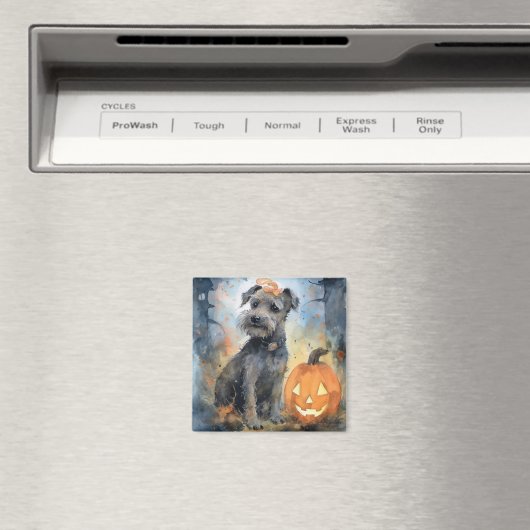 Aimant Halloween Chesapeake Bay Terrier Avec Citrouilles (In Situ (Lave-vaisselle))
