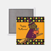 Aimant Halloween Chocolat Labrador Carton 1 (Recto/Verso)