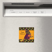 Aimant Halloween Chocolat Labrador Carton 1 (In Situ (Lave-vaisselle))