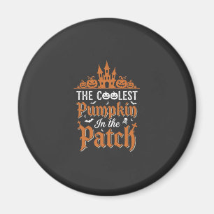 Aimant Halloween Citrouille la plus cool du patch vintage