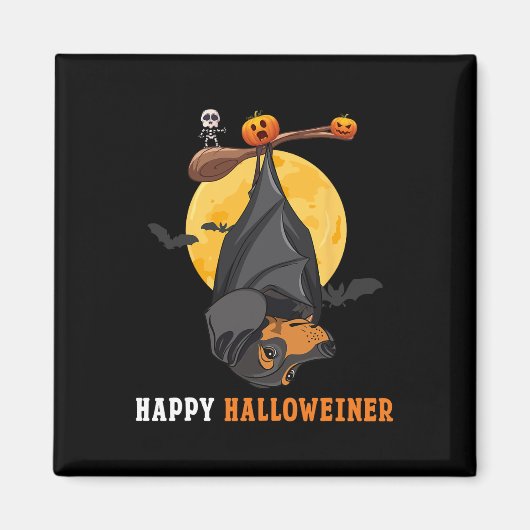 Aimant Halloween citrouille Pour Les Femmes &amp; Bat Sau (Devant)