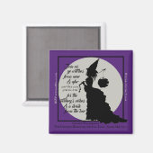 Aimant Halloween Cocktail Party Invitation sorcière Vinta (Recto/Verso)