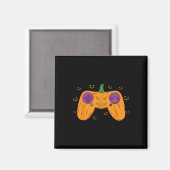 Aimant Halloween Costume Gamer Scanner Citrouille Mens Bo (Recto/Verso)