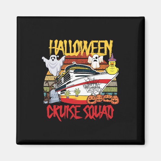 Aimant Halloween Cruise Squad Rubber Duck Hunting Ship Bo (Devant)