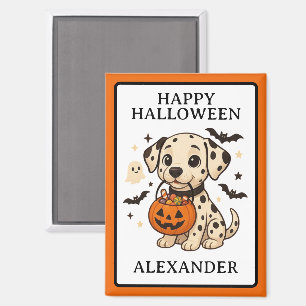 Aimant Halloween Dalmatie Chien Trick ou Treat Party