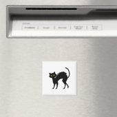Aimant Halloween de chats noirs - Chats noirs (In Situ (Lave-vaisselle))