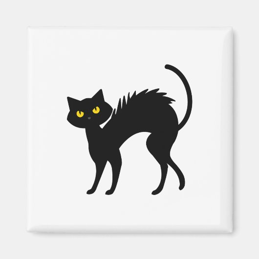 Aimant Halloween de chats noirs - Chats noirs (Devant)