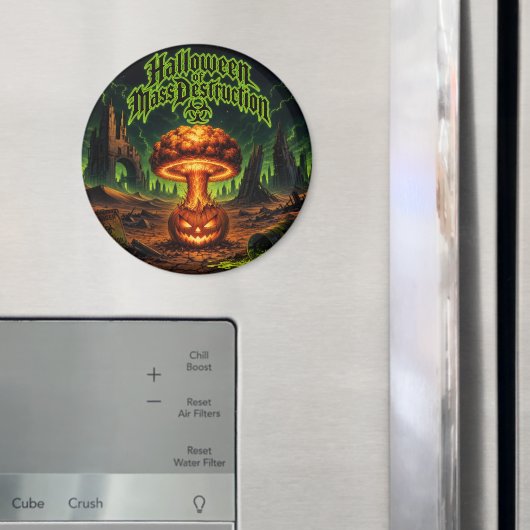 Aimant Halloween de destruction massive Citrouille radioa (In situ (réfrigérateur))