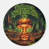 Aimant Halloween de destruction massive Citrouille radioa (Devant)