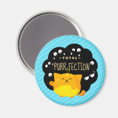 Aimant Halloween de Mochi - Purr-fection de chat orange m (Recto/Verso)