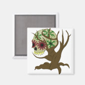 Aimant Halloween déplaisant (Recto/Verso)