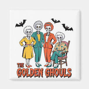 Aimant Halloween des filles des Gouls d'or