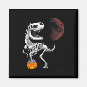 Aimant Halloween Dinosaur T Rex Skeleton Scary Garçons En