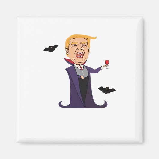 Aimant Halloween Dracula Funny (Devant)