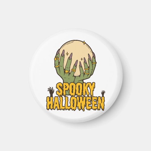 Aimant halloween effrayant (Devant)