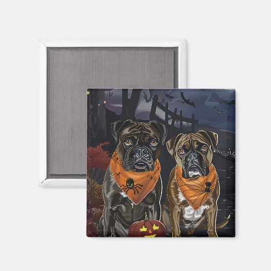 Aimant Halloween Éffrayant (Recto/Verso)