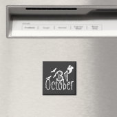 Aimant Halloween éffrayant 31 octobre (In Situ (Lave-vaisselle))