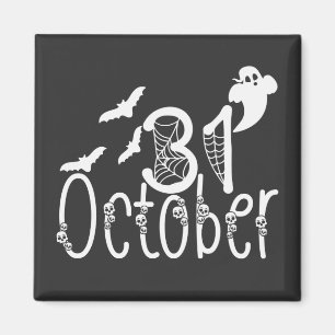Aimant Halloween éffrayant 31 octobre