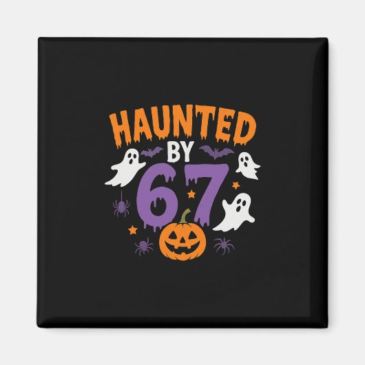 Aimant Halloween effrayant 67 Six Sept Mème 1 (16) (Devant)