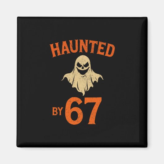 Aimant Halloween effrayant 67 Six Sept Mème 1 (23) (Devant)