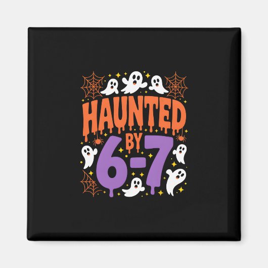 Aimant Halloween effrayant 67 Six Seven Meme 1 (5) (Devant)