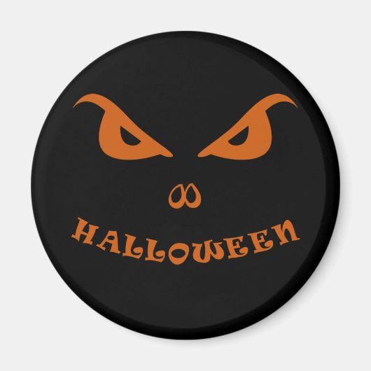 Aimant Halloween éffrayant effrayant visage (Devant)