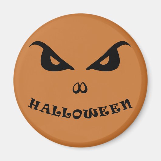 Aimant Halloween éffrayant effrayant visage (Devant)