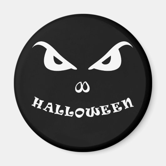 Aimant Halloween éffrayant effrayant visage (Devant)