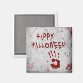 Aimant Halloween Empreinte de Main Sanglante (Recto/Verso)