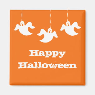 Aimant Halloween Fantômes Halloween aimant, orange