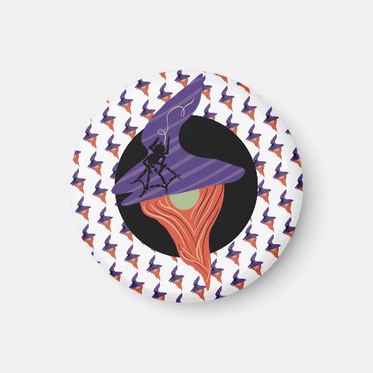 Aimant Halloween Favoriser mignon araignée Motif de doodl (Devant)