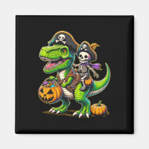 Aimant Halloween Funny T Rex Dinosaur Pirate Boys Trick T