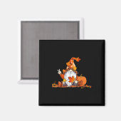 Aimant Halloween Gnome Cute Automne Citrouille Automne Va (Recto/Verso)
