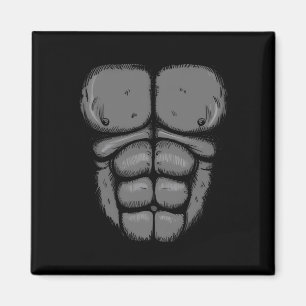 Aimant Halloween Gorilla Singe Belly Costume poitrine Hom