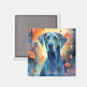 Aimant Halloween grand Danse avec la peur Citrouille (Recto/Verso)