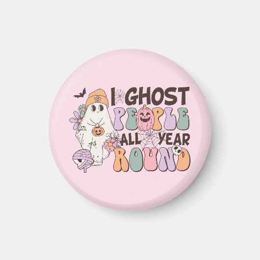 Aimant Halloween I Ghost People (Devant)