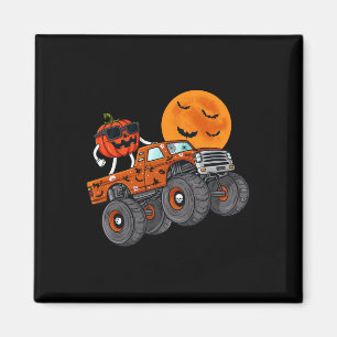 Aimant Halloween Jack-o'-lantern Monster Truck Toddler Bo