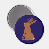 Aimant Halloween Jackalope Trou ou traitement (Recto/Verso)