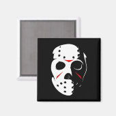 Aimant Halloween Jason Hockey Mask Vendredi 13 (Recto/Verso)