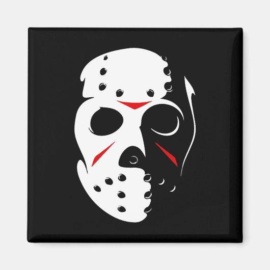 Aimant Halloween Jason Hockey Mask Vendredi 13 (Devant)