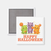 Aimant Halloween Kawaii Monsters & Lollipops (Recto/Verso)