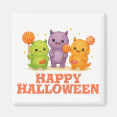 Aimant Halloween Kawaii Monsters & Lollipops (Devant)