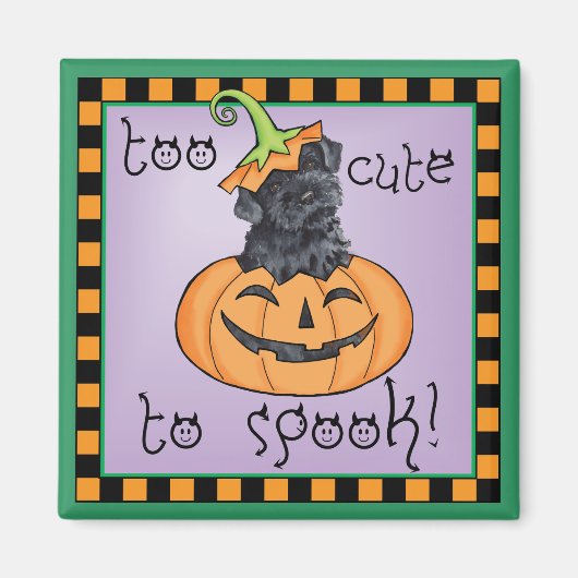 Aimant Halloween Kerry Blue Terrier (Devant)