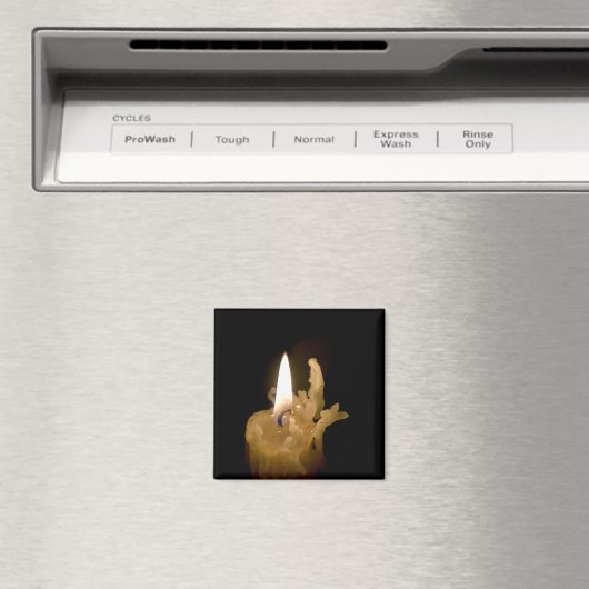 Aimant Halloween Lite Candle and Burnt Wick (In Situ (Lave-vaisselle))