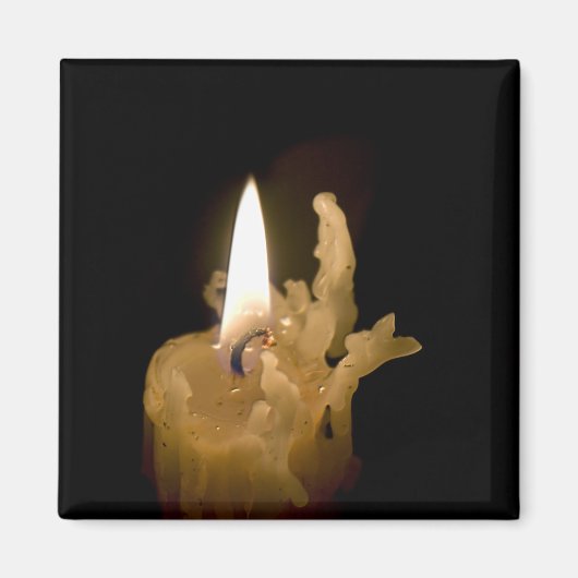 Aimant Halloween Lite Candle and Burnt Wick (Devant)