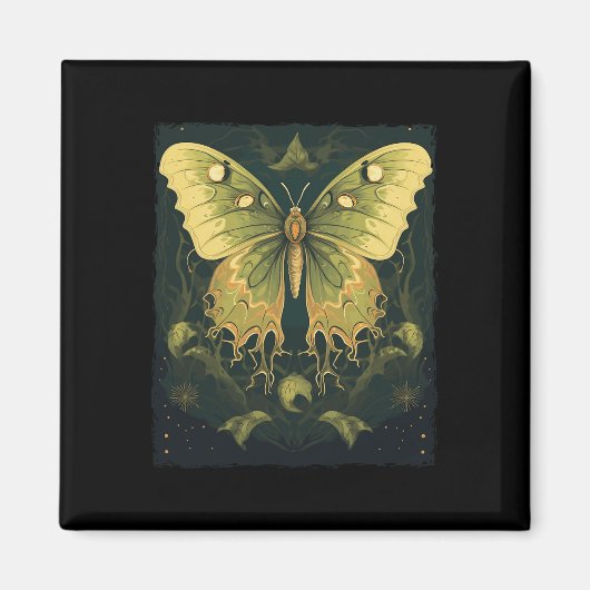 Aimant Halloween Luna Moth (Devant)